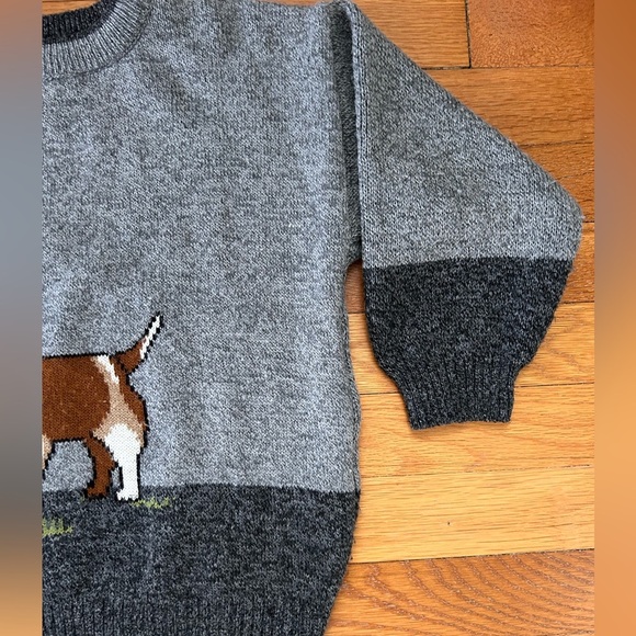 Plaid Moose Kids Dog Pullover Sweater - Size M (5/6) - Picture 4 of 8